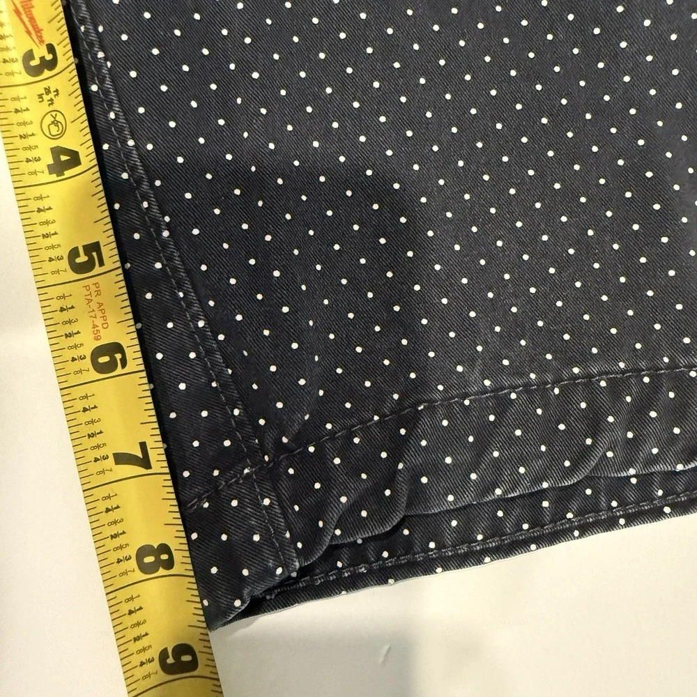Abercrombie & Fitch Mens 32 Polka Dot Chino Shorts Navy Blue White 100% Cotton⁠